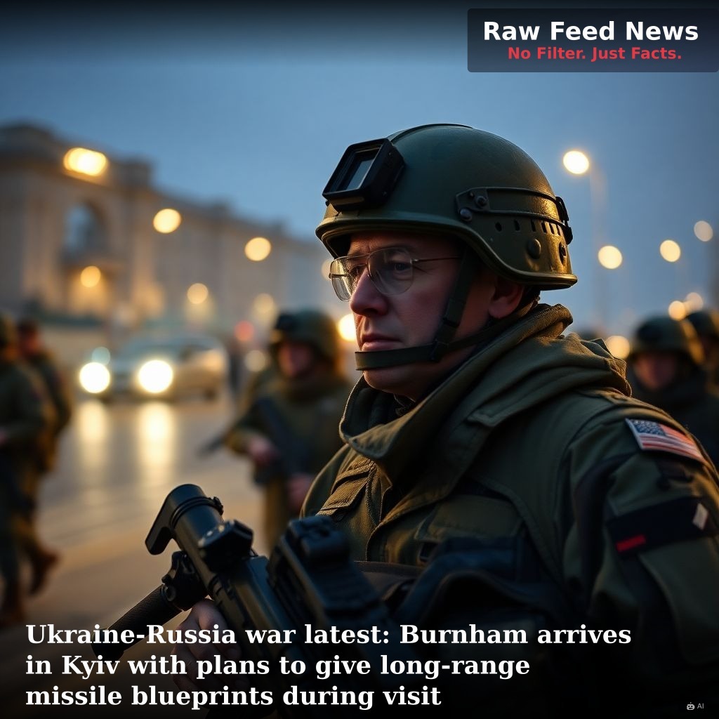 Ukraine-Russia war latest: Burnham arrives in Kyiv with plans to give long-range missile blueprints during visit