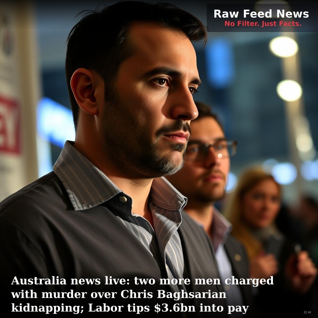 Australia news live: two more men charged with murder over Chris Baghsarian kidnapping; Labor tips $3.6bn into pay rises for childcare workers