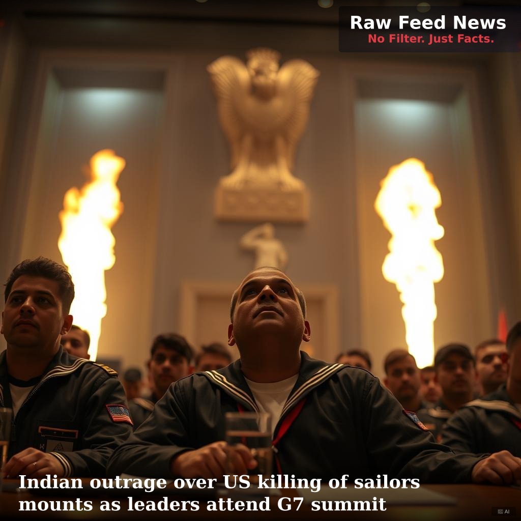 Indian outrage over US killing of sailors mounts as leaders attend G7 summit