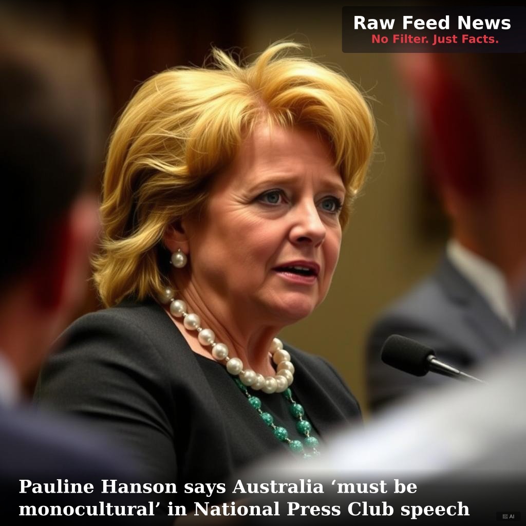 Pauline Hanson says Australia ‘must be monocultural’ in National Press Club speech