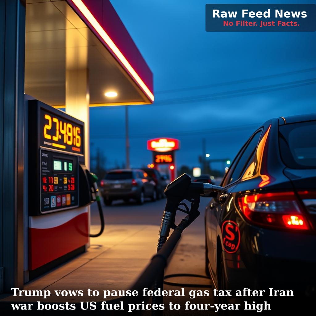 Trump vows to pause federal gas tax after Iran war boosts US fuel prices to four-year high