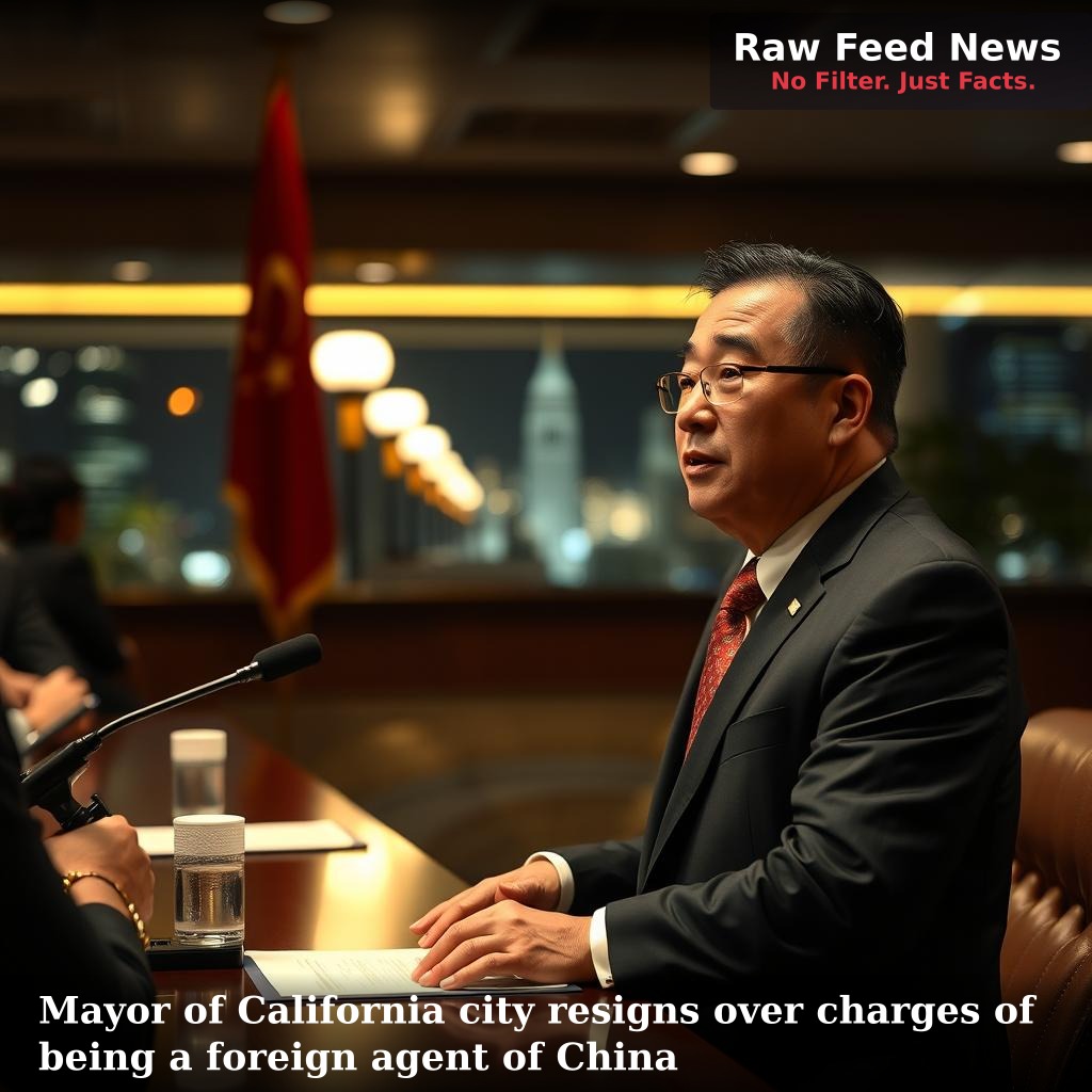 Mayor of California city resigns over charges of being a foreign agent of China