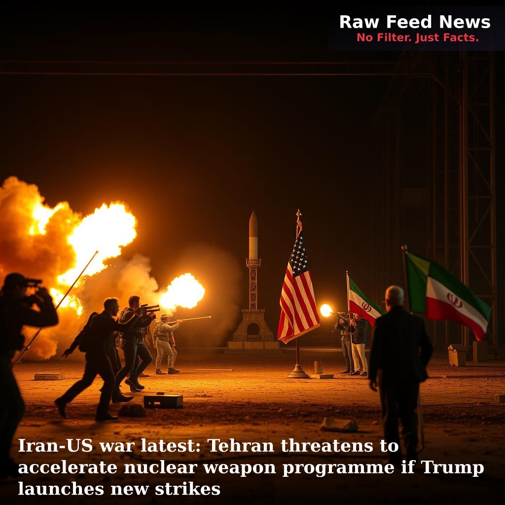 Iran-US war latest: Tehran threatens to accelerate nuclear weapon programme if Trump launches new strikes