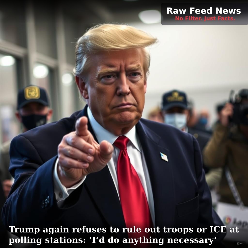 Trump again refuses to rule out troops or ICE at polling stations: ‘I’d do anything necessary’