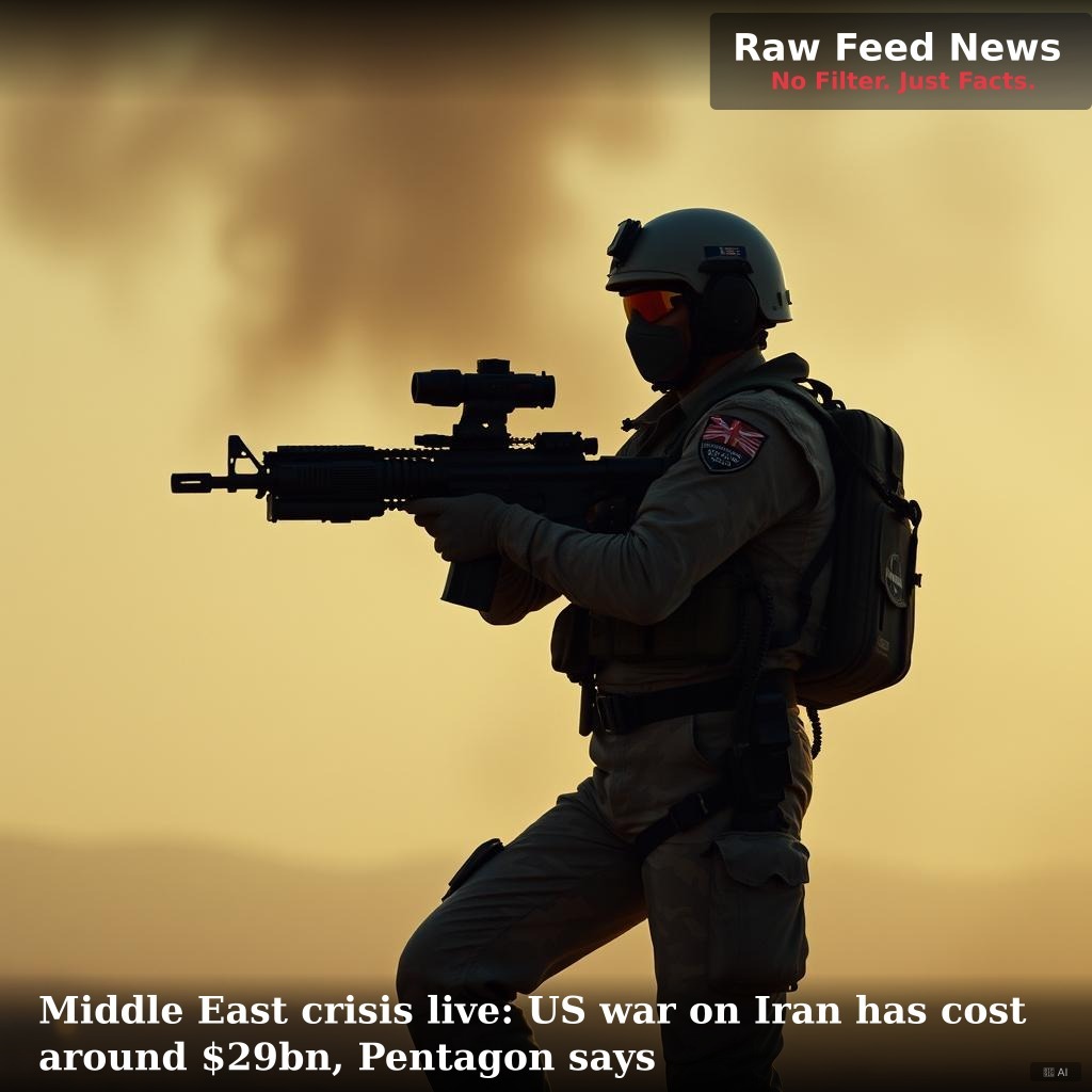 Middle East crisis live: US war on Iran has cost around $29bn, Pentagon says