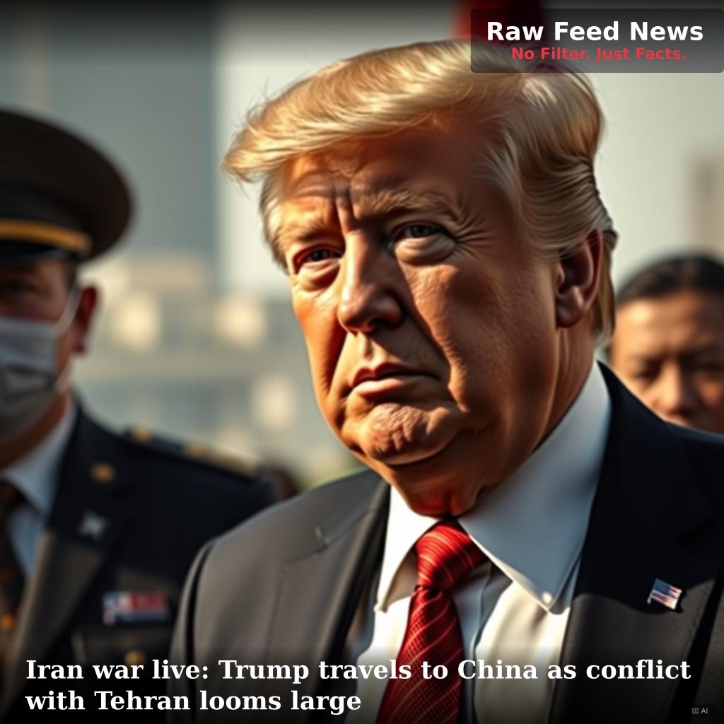 Iran war live: Trump travels to China as conflict with Tehran looms large