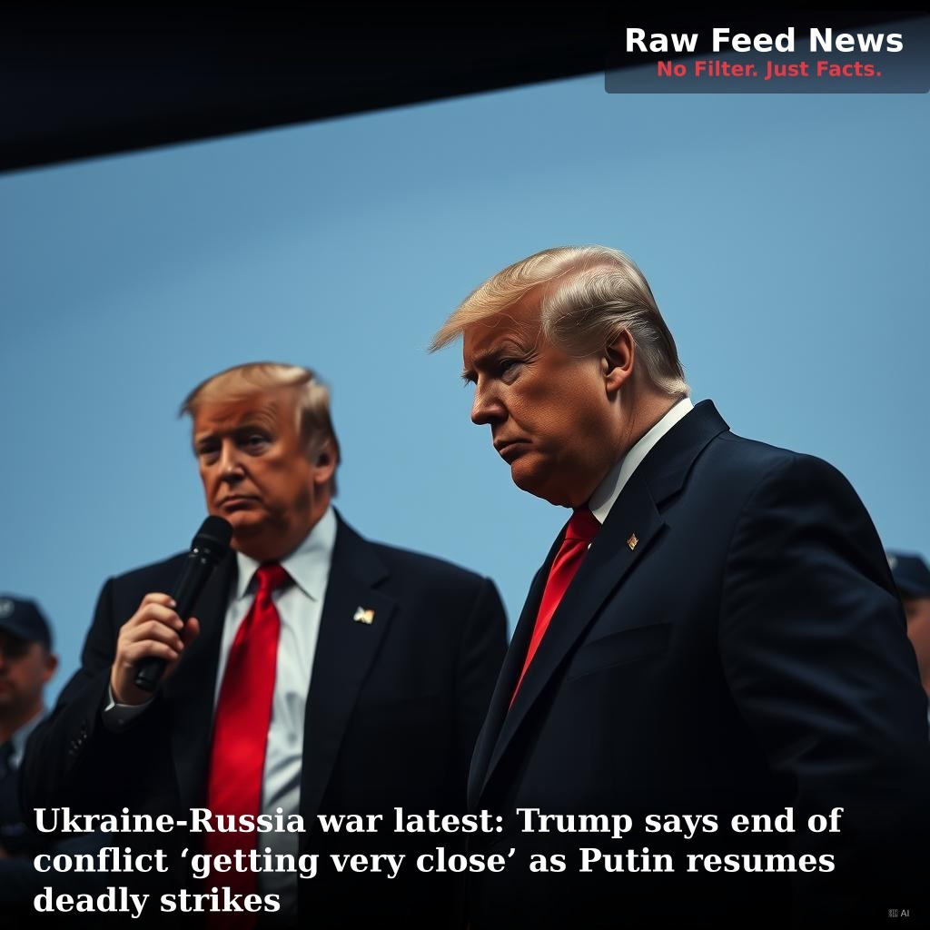 Ukraine-Russia war latest: Trump says end of conflict ‘getting very close’ as Putin resumes deadly strikes