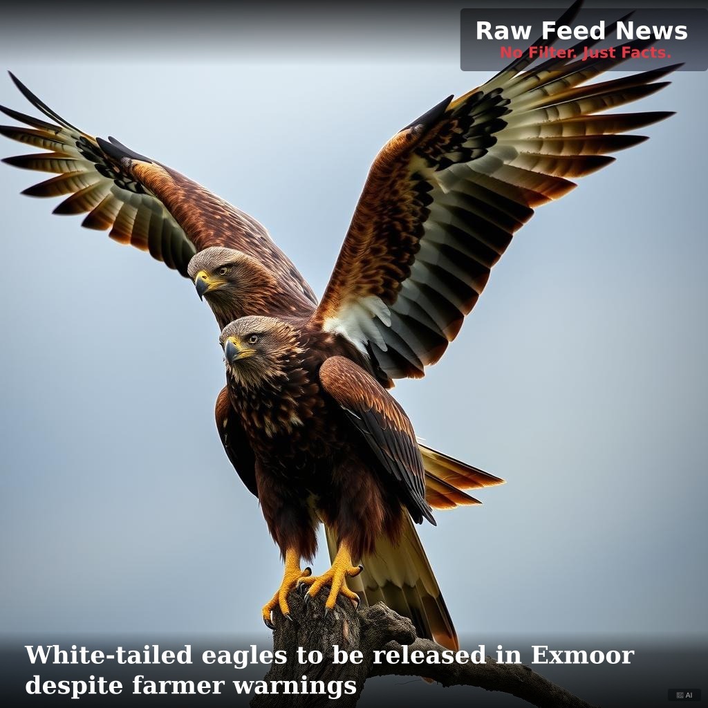 White-tailed eagles to be released in Exmoor despite farmer warnings