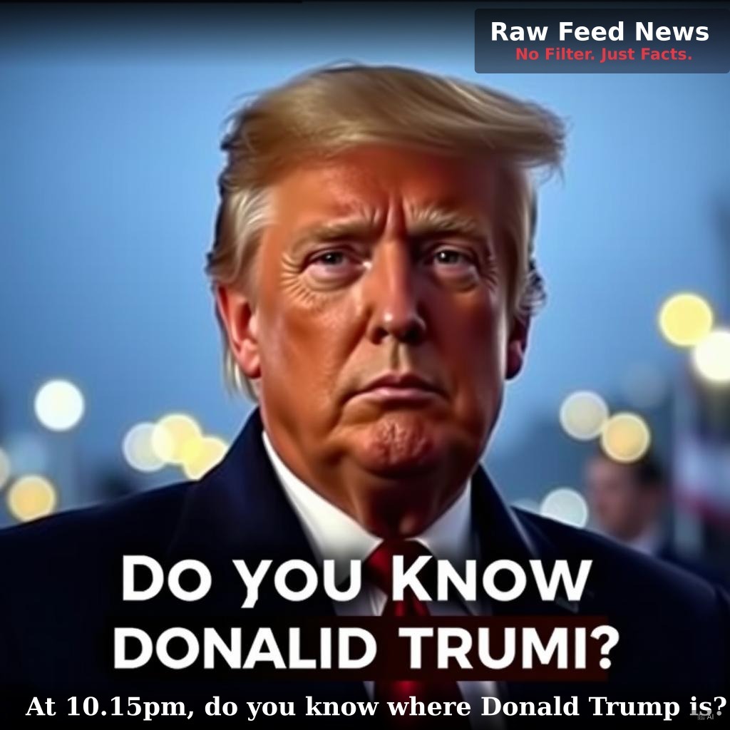 At 10.15pm, do you know where Donald Trump is?