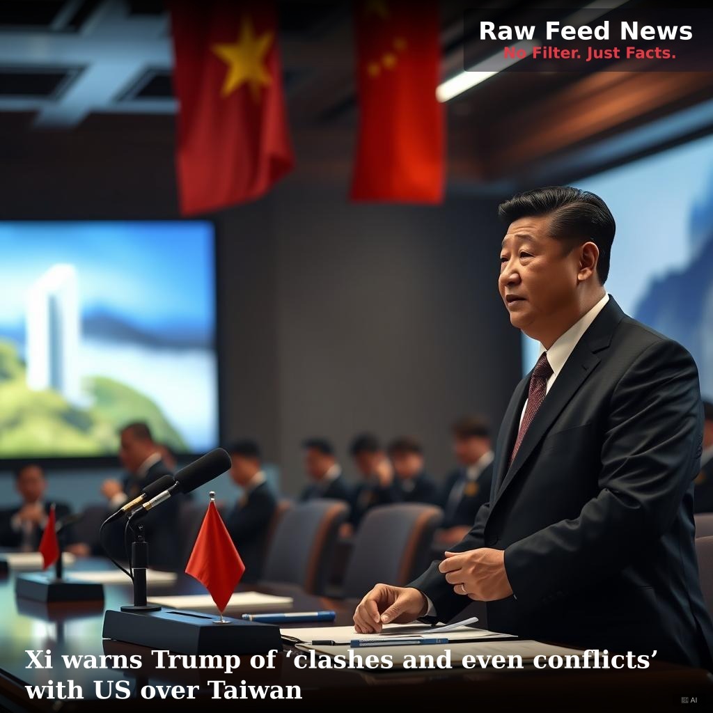 Xi warns Trump of ‘clashes and even conflicts’ with US over Taiwan