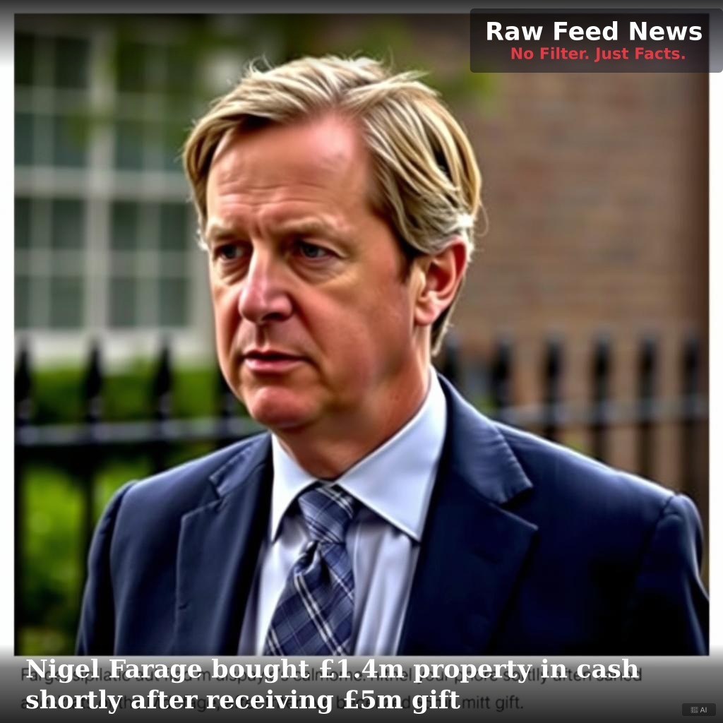 Nigel Farage bought £1.4m property in cash shortly after receiving £5m gift
