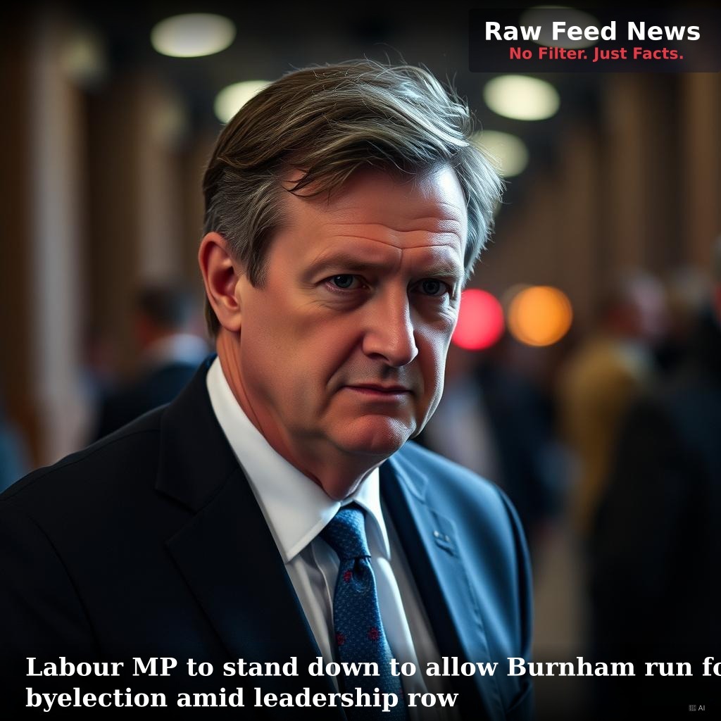Labour MP to stand down to allow Burnham run for byelection amid leadership row