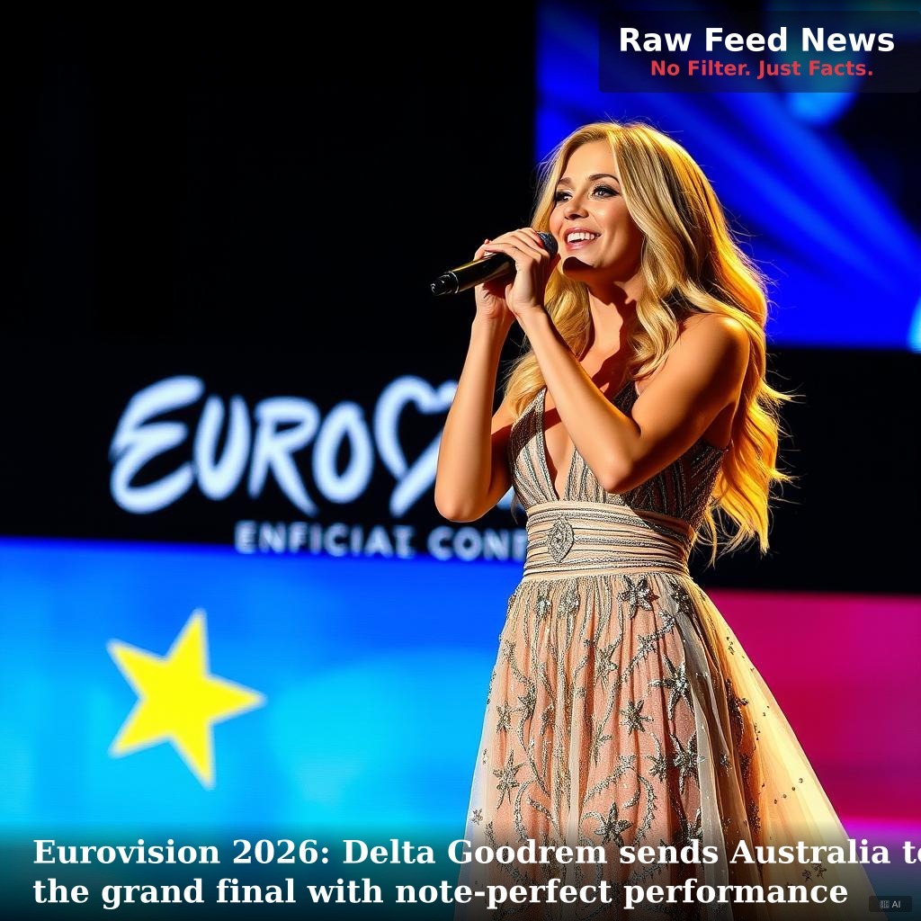 Eurovision 2026: Delta Goodrem sends Australia to the grand final with note-perfect performance