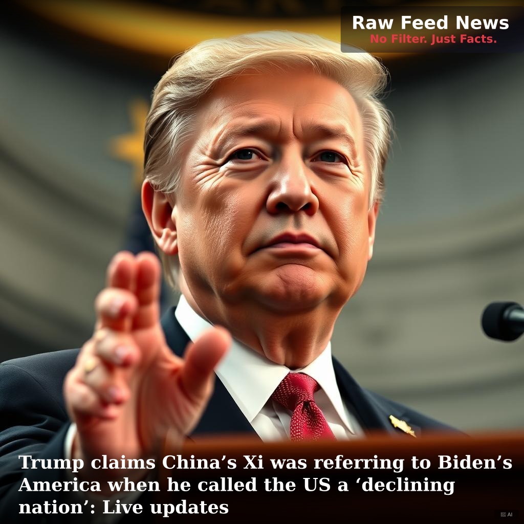 Trump claims China’s Xi was referring to Biden’s America when he called the US a ‘declining nation’: Live updates