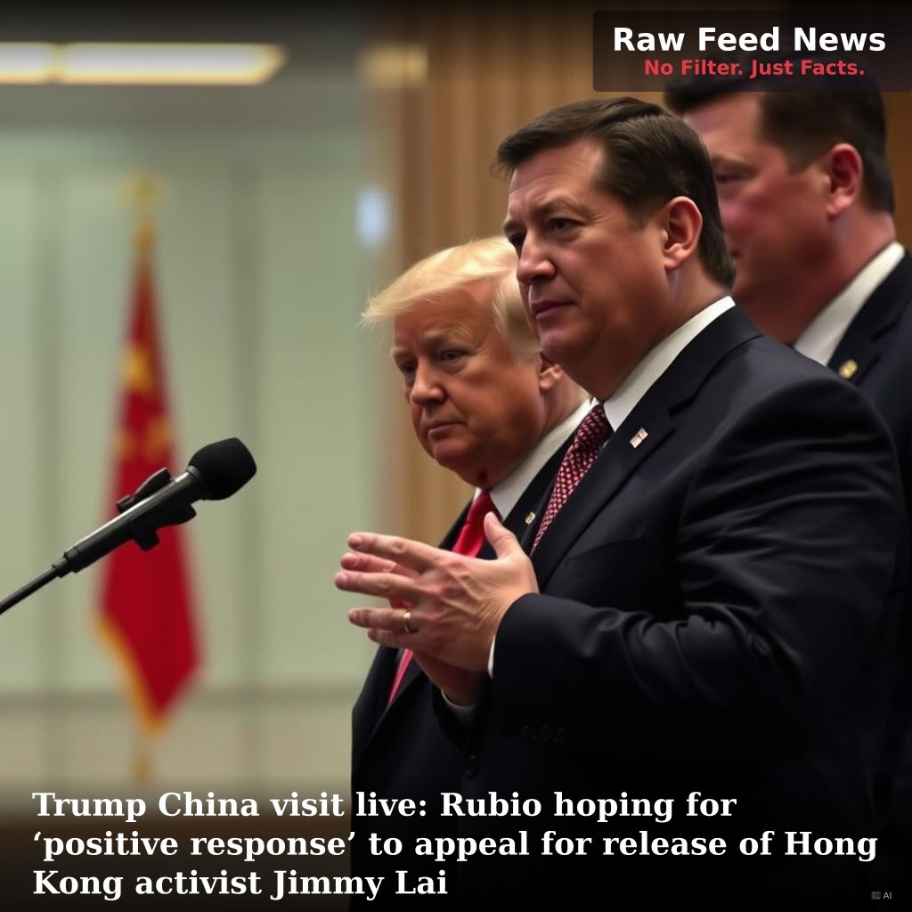 Trump China visit live: Rubio hoping for ‘positive response’ to appeal for release of Hong Kong activist Jimmy Lai