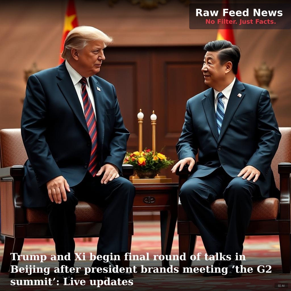 Trump and Xi begin final round of talks in Beijing after president brands meeting ‘the G2 summit’: Live updates