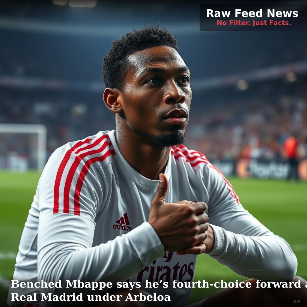 Benched Mbappe says he’s fourth-choice forward at Real Madrid under Arbeloa