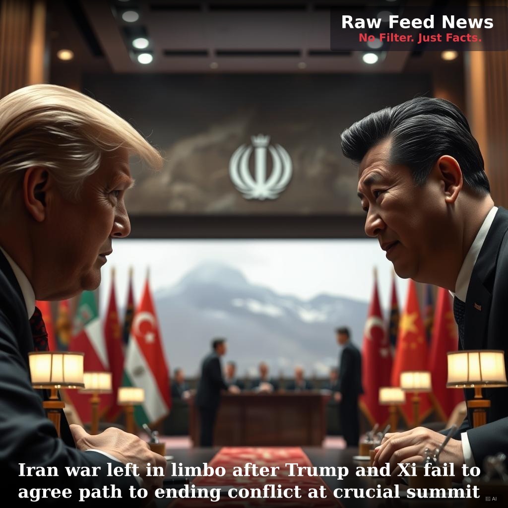 Iran war left in limbo after Trump and Xi fail to agree path to ending conflict at crucial summit