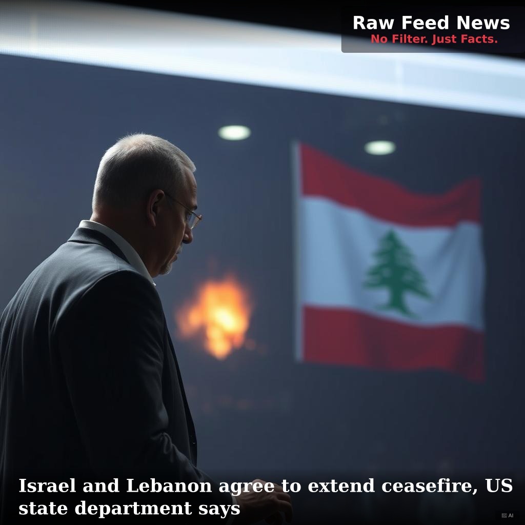 Israel and Lebanon agree to extend ceasefire, US state department says