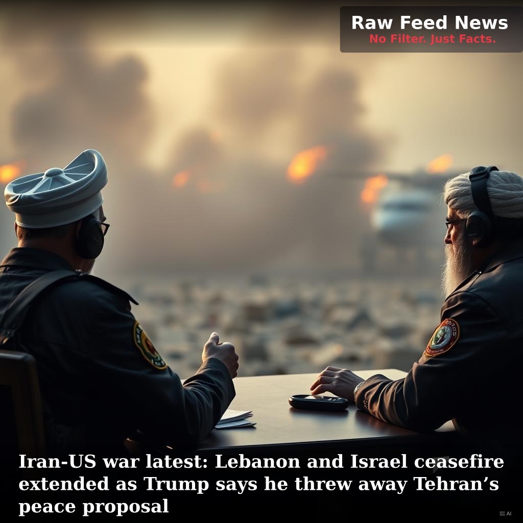 Iran-US war latest: Lebanon and Israel ceasefire extended as Trump says he threw away Tehran’s peace proposal