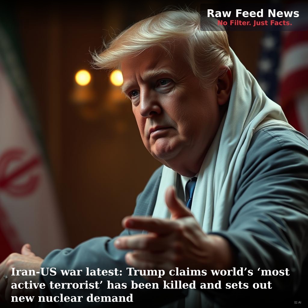 Iran-US war latest: Trump claims world’s ‘most active terrorist’ has been killed and sets out new nuclear demand