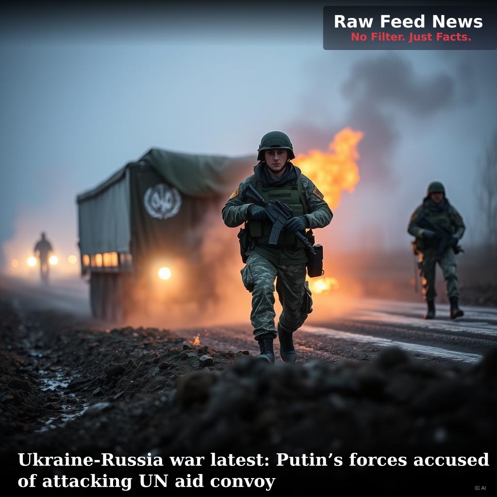 Ukraine-Russia war latest: Putin’s forces accused of attacking UN aid convoy