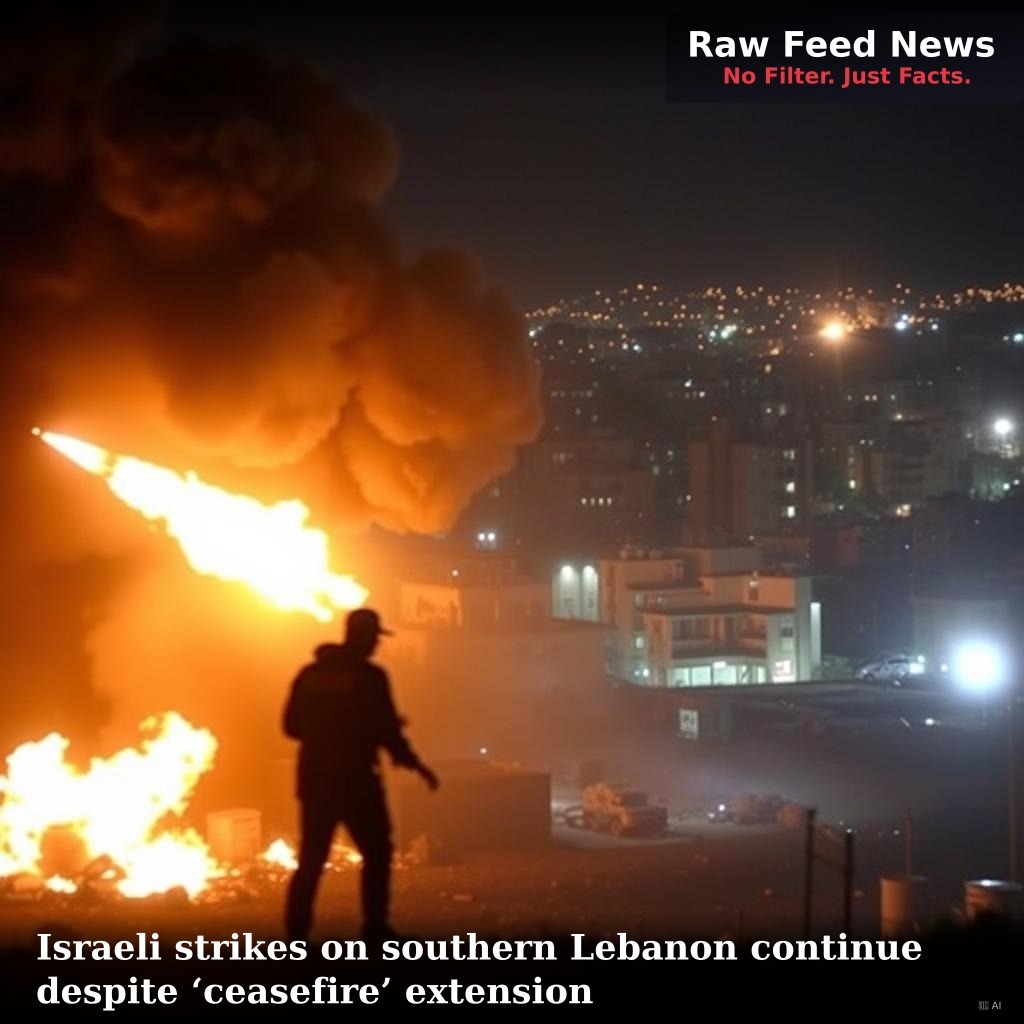 Israeli strikes on southern Lebanon continue despite ‘ceasefire’ extension