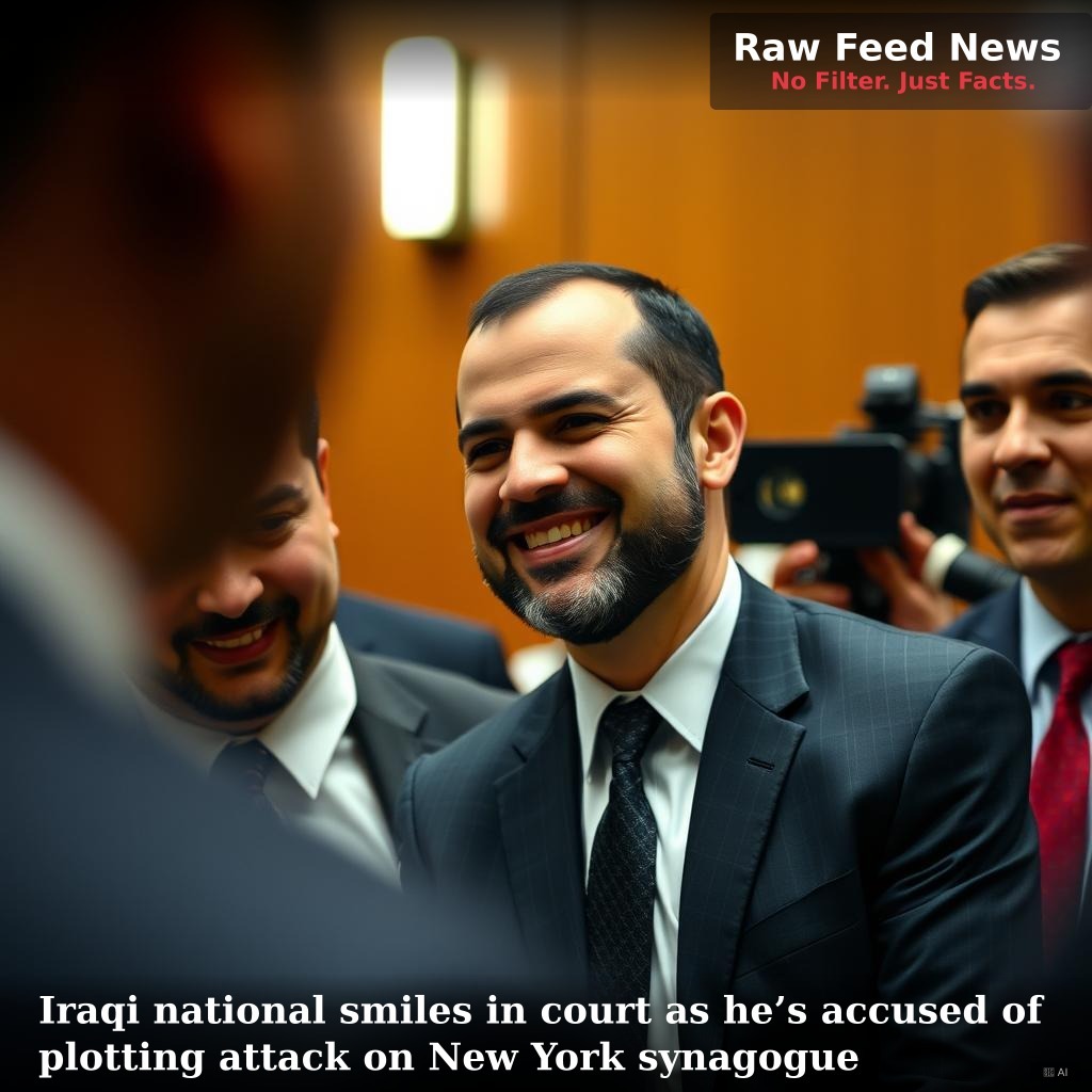 Iraqi national smiles in court as he’s accused of plotting attack on New York synagogue