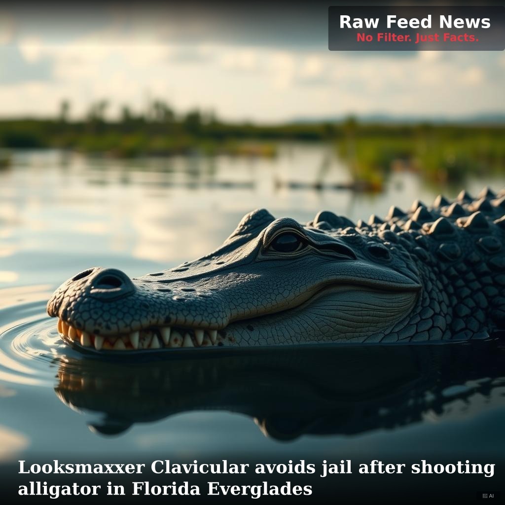 Looksmaxxer Clavicular avoids jail after shooting alligator in Florida Everglades