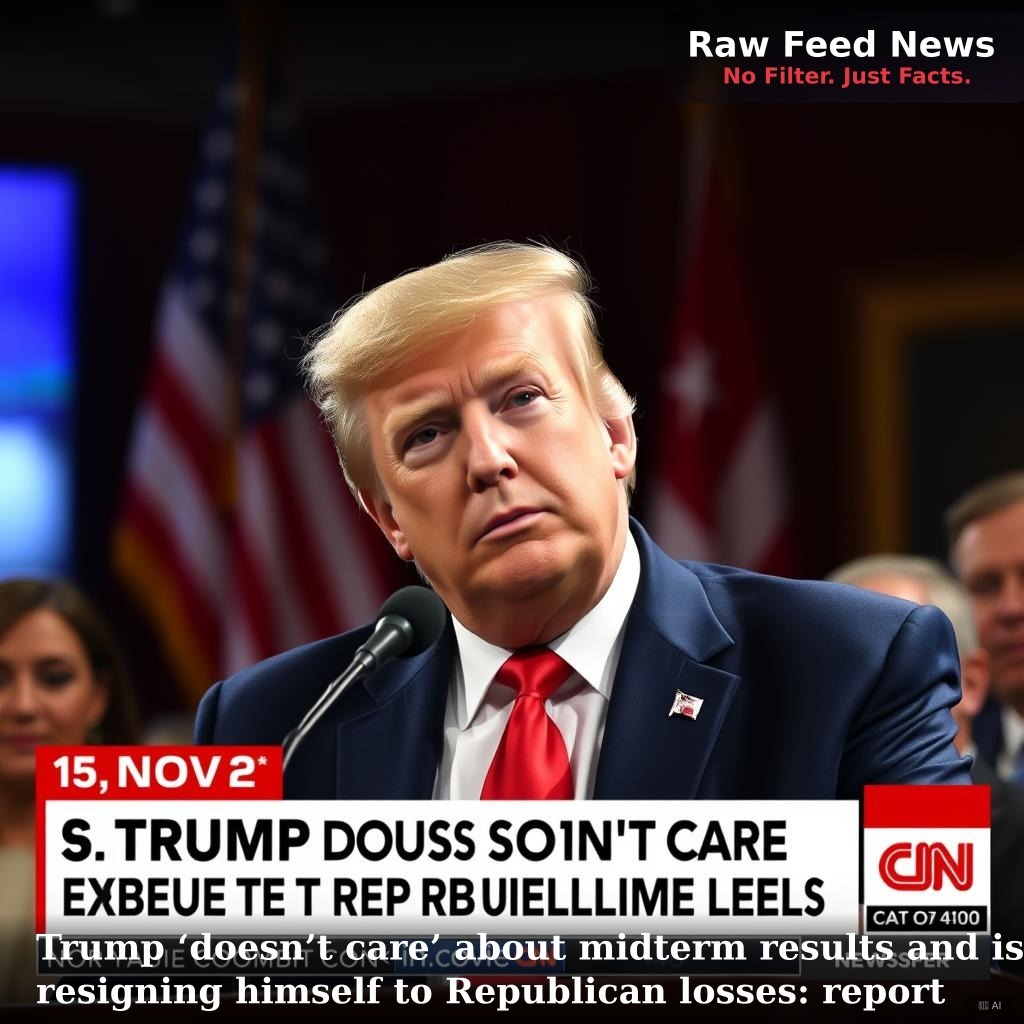 Trump ‘doesn’t care’ about midterm results and is resigning himself to Republican losses: report