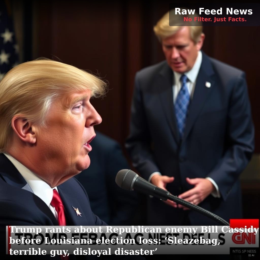 Trump rants about Republican enemy Bill Cassidy before Louisiana election loss: ‘Sleazebag, terrible guy, disloyal disaster’