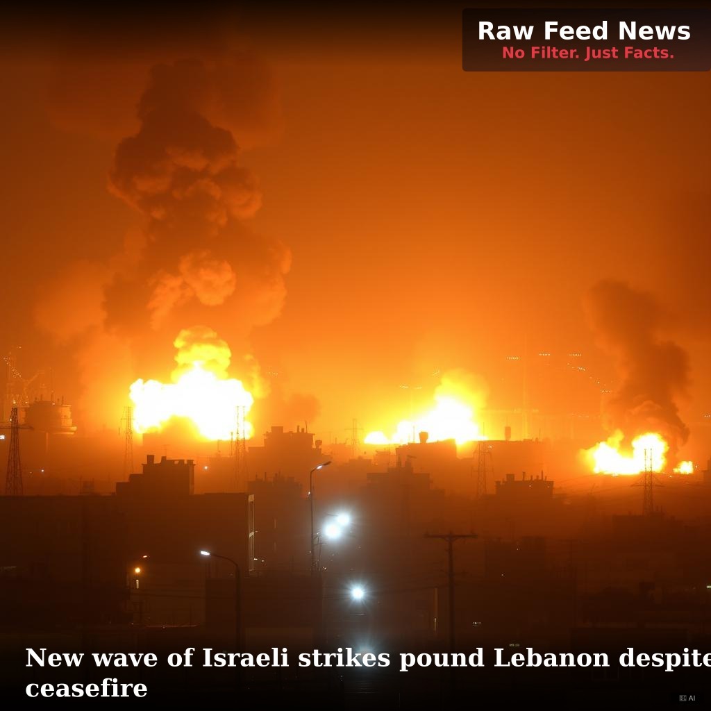 New wave of Israeli strikes pound Lebanon despite ceasefire