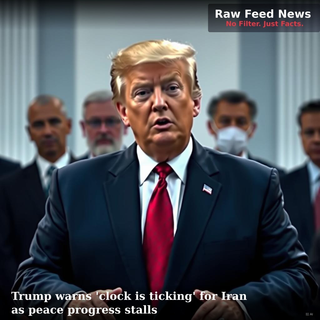 Trump warns 'clock is ticking' for Iran as peace progress stalls
