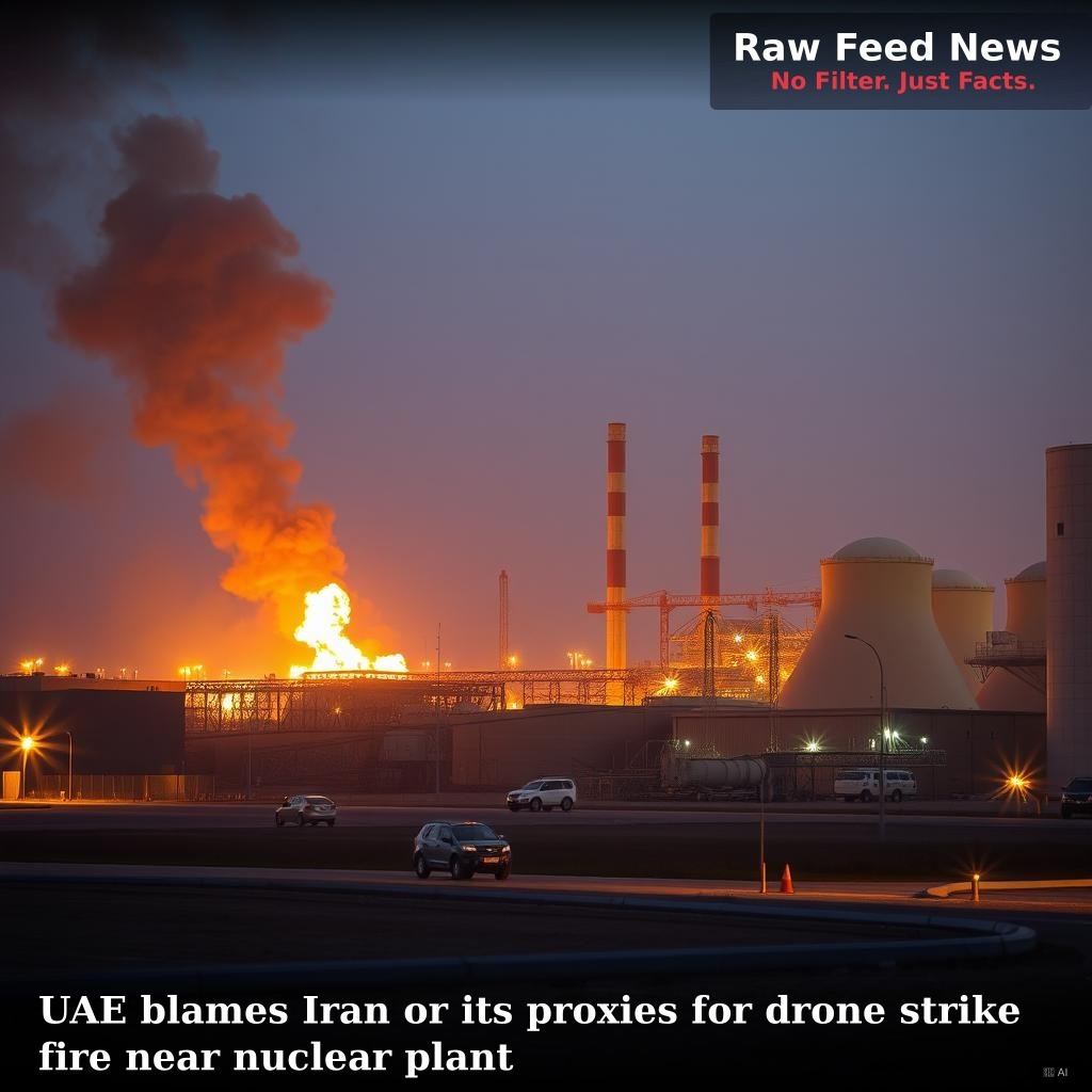 UAE blames Iran or its proxies for drone strike fire near nuclear plant