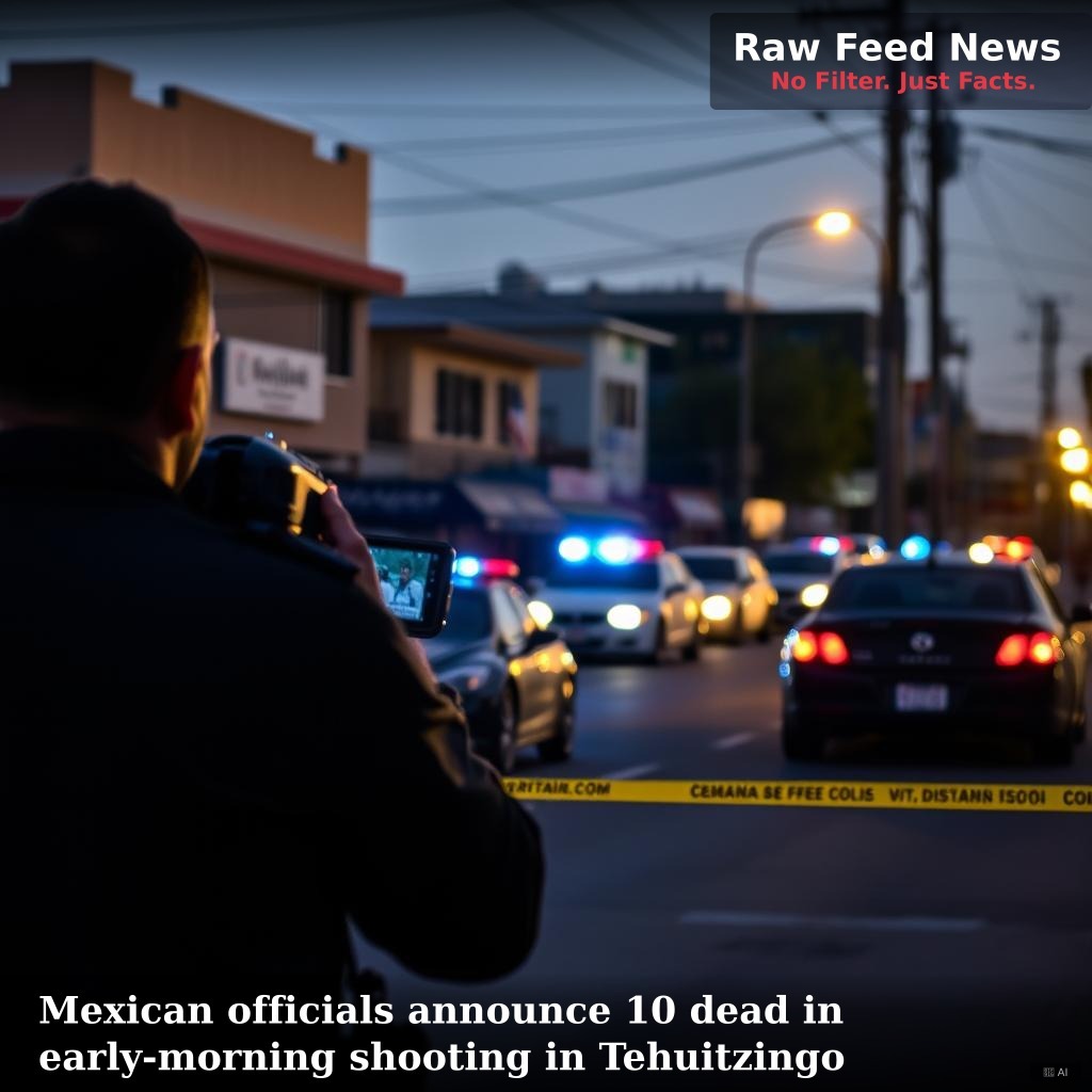 Mexican officials announce 10 dead in early-morning shooting in Tehuitzingo