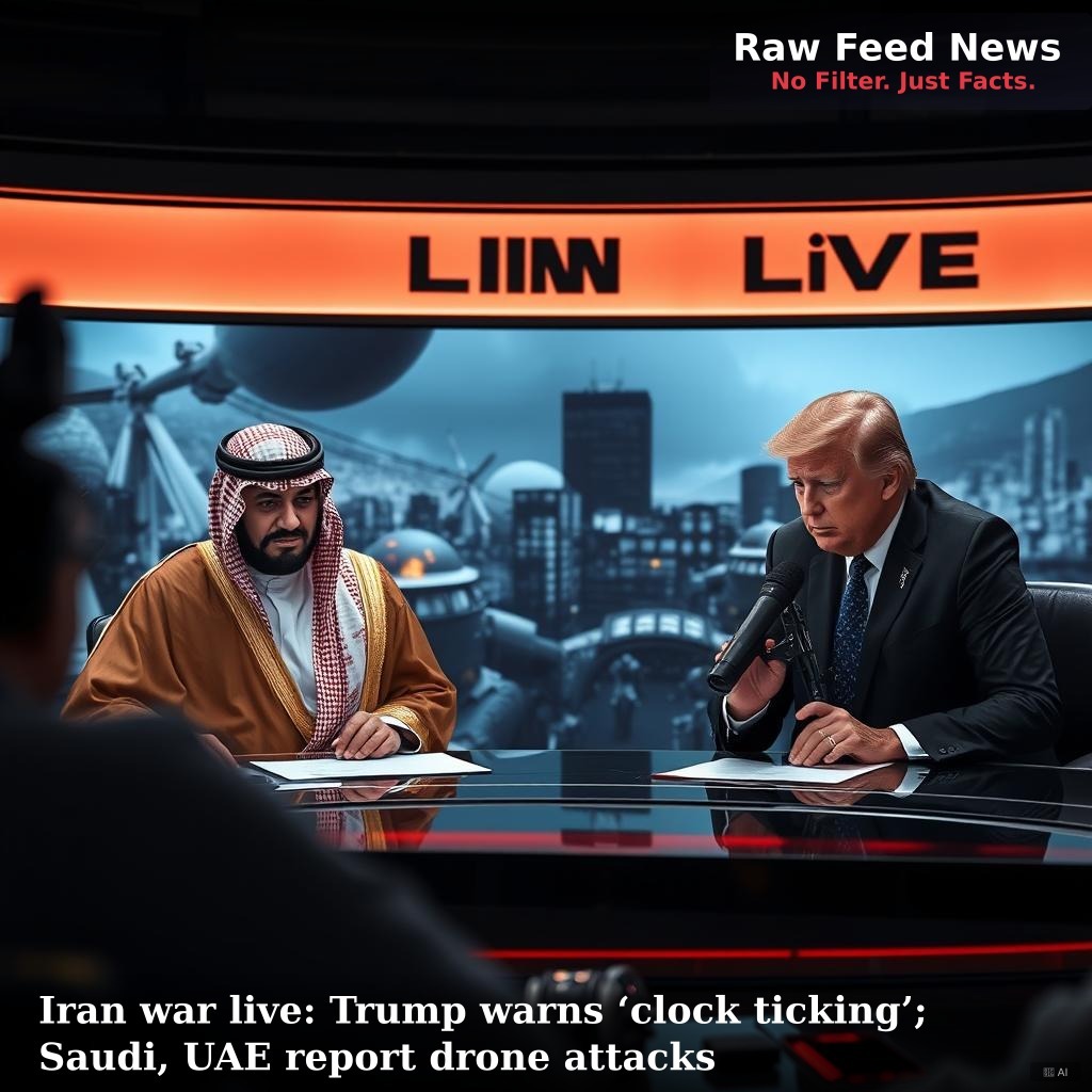 Iran war live: Trump warns ‘clock ticking’; Saudi, UAE report drone attacks