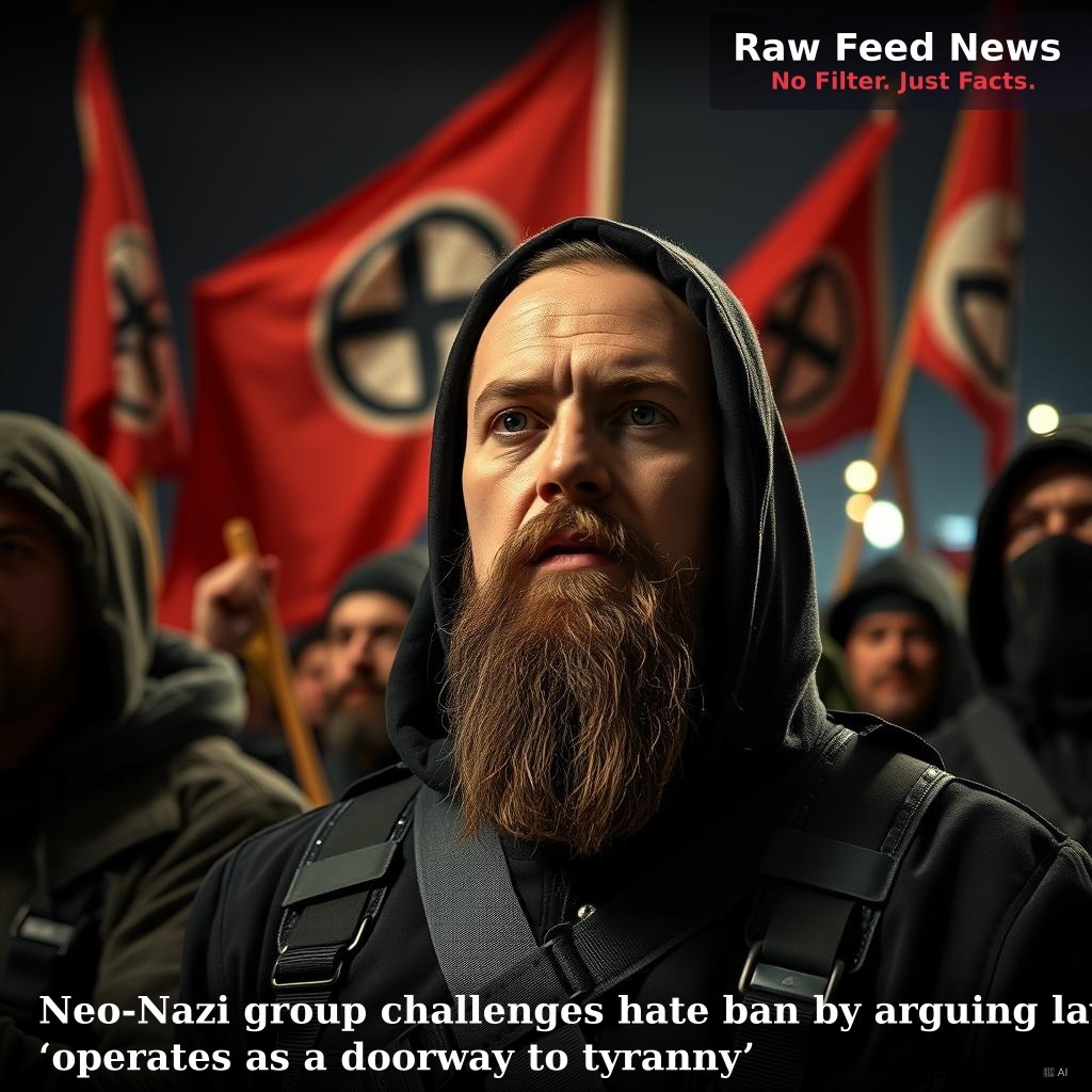Neo-Nazi group challenges hate ban by arguing law ‘operates as a doorway to tyranny’