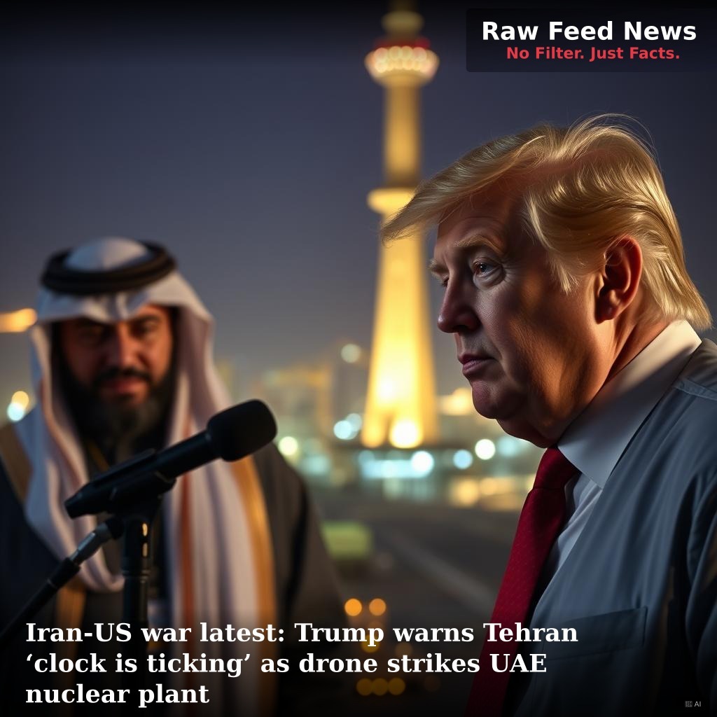 Iran-US war latest: Trump warns Tehran ‘clock is ticking’ as drone strikes UAE nuclear plant