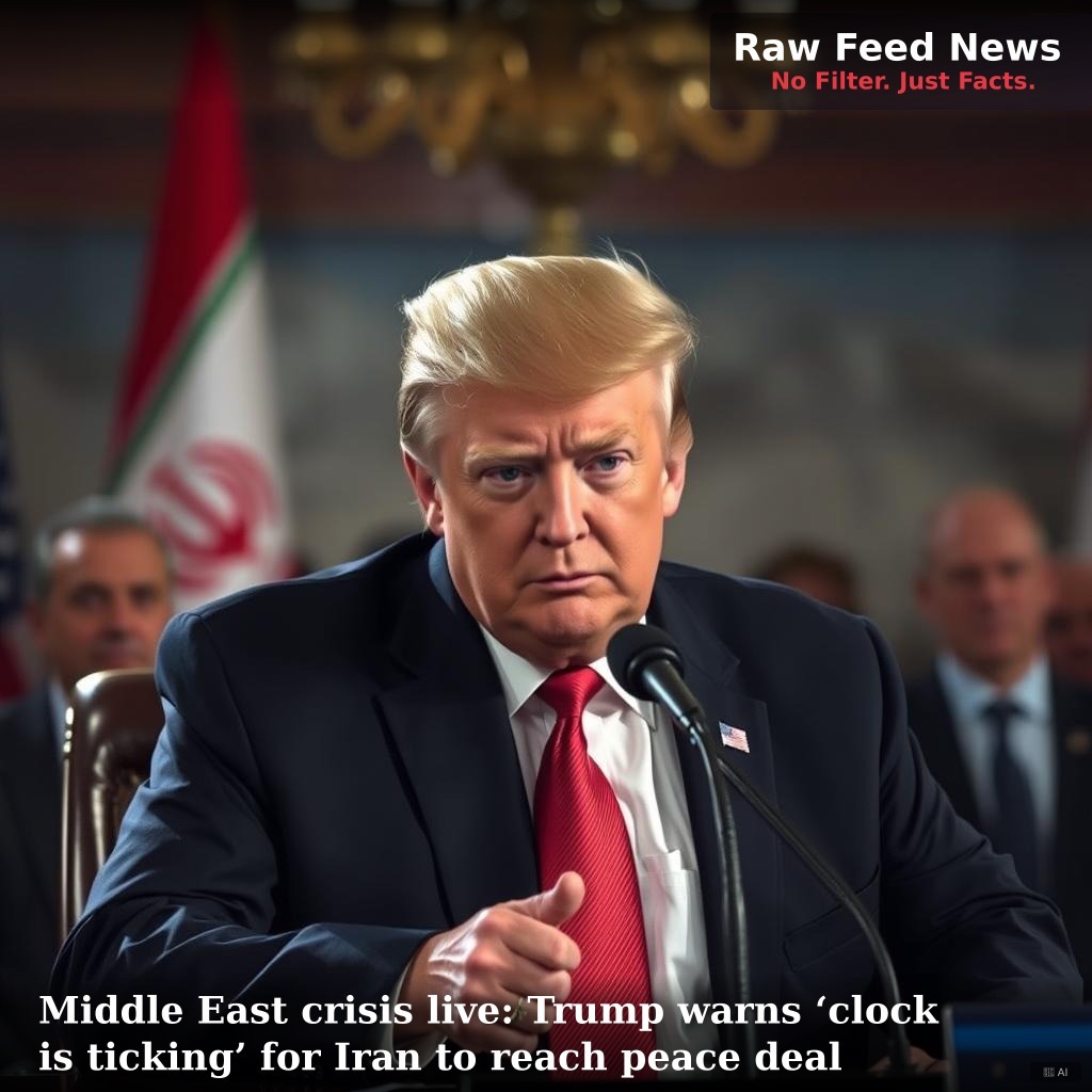 Middle East crisis live: Trump warns ‘clock is ticking’ for Iran to reach peace deal