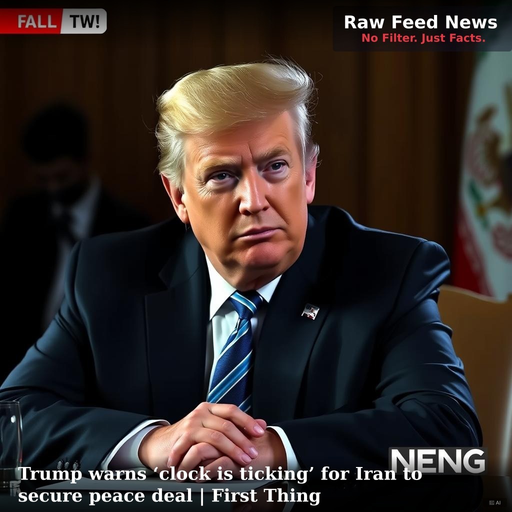Trump warns ‘clock is ticking’ for Iran to secure peace deal | First Thing