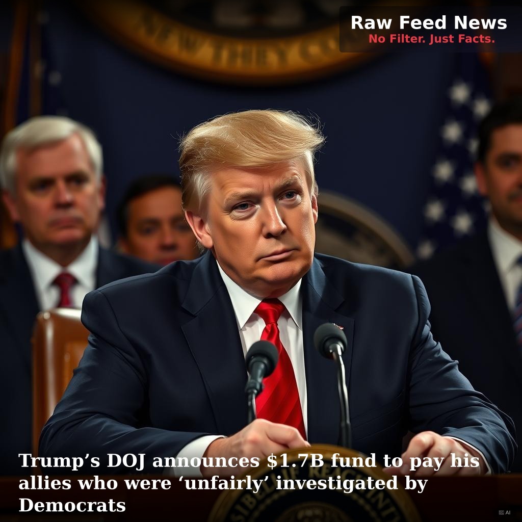 Trump’s DOJ announces $1.7B fund to pay his allies who were ‘unfairly’ investigated by Democrats