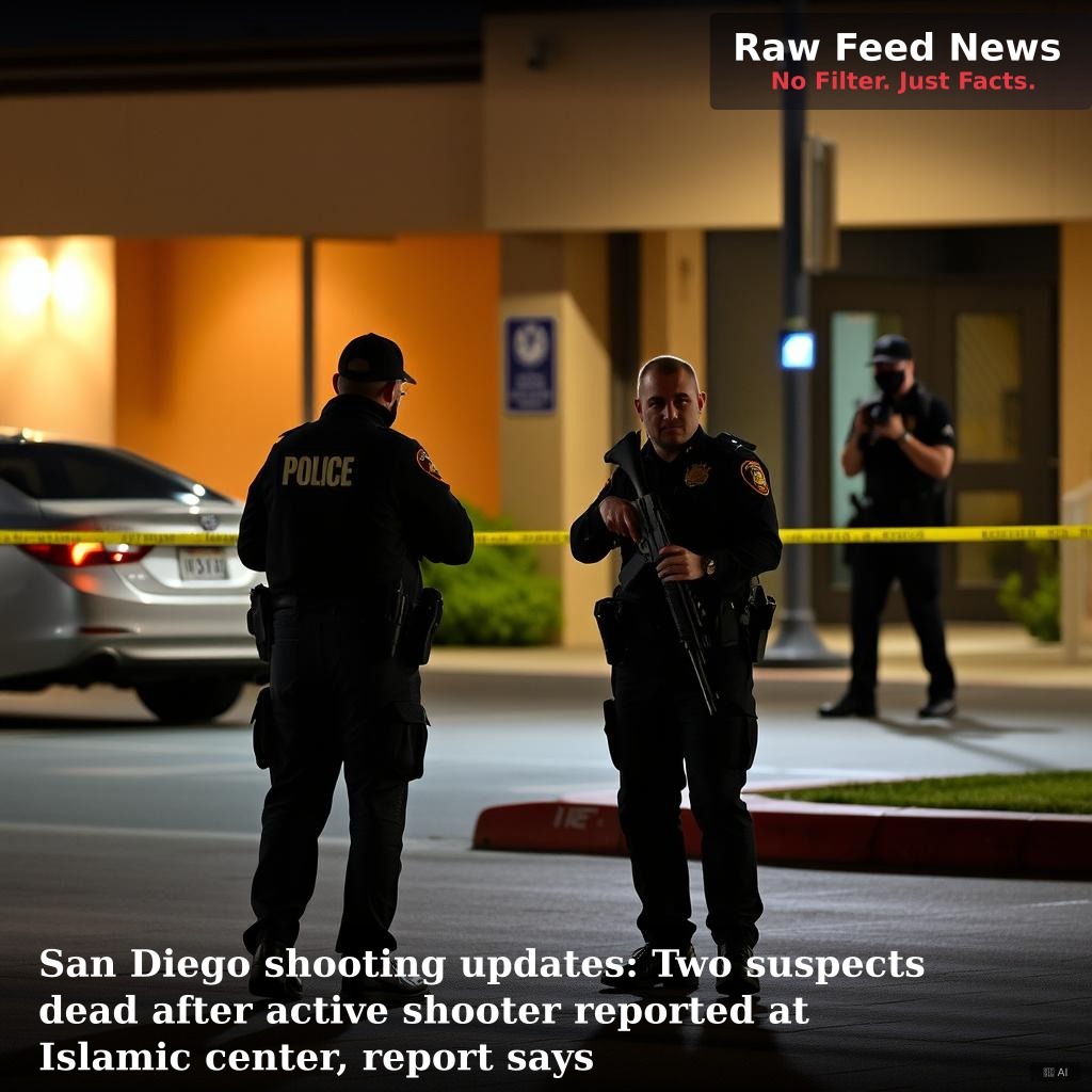 San Diego shooting updates: Two suspects dead after active shooter reported at Islamic center, report says