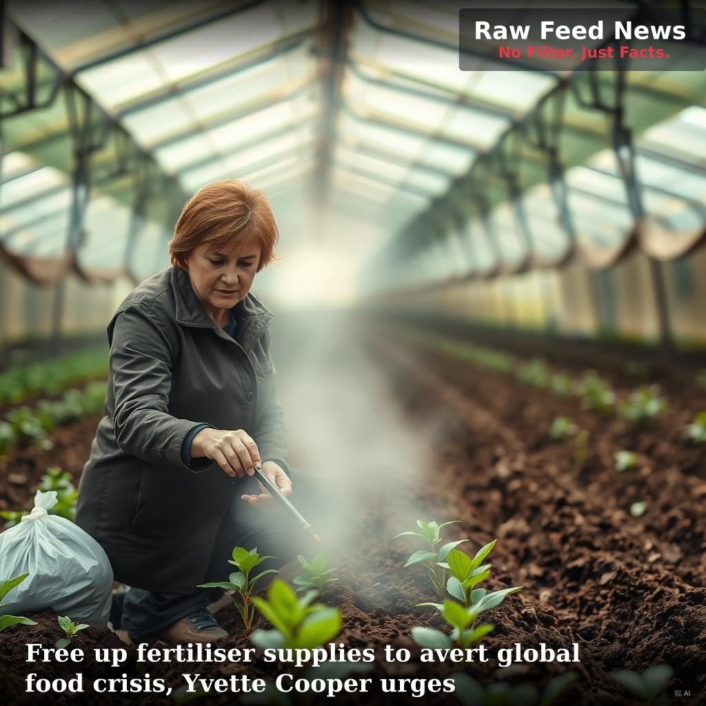 Free up fertiliser supplies to avert global food crisis, Yvette Cooper urges