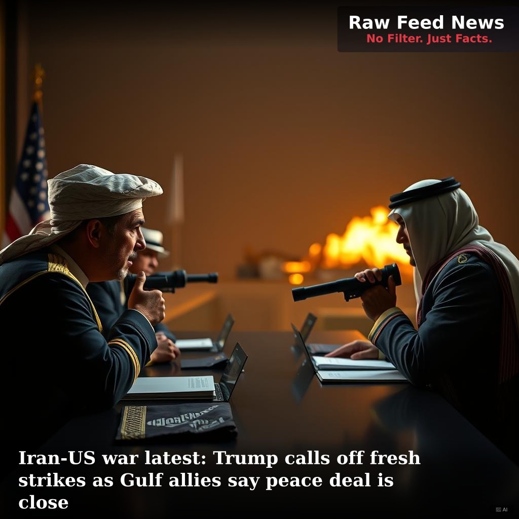 Iran-US war latest: Trump calls off fresh strikes as Gulf allies say peace deal is close