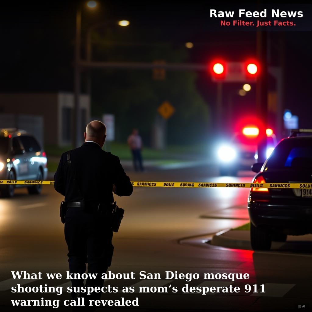 What we know about San Diego mosque shooting suspects as mom’s desperate 911 warning call revealed
