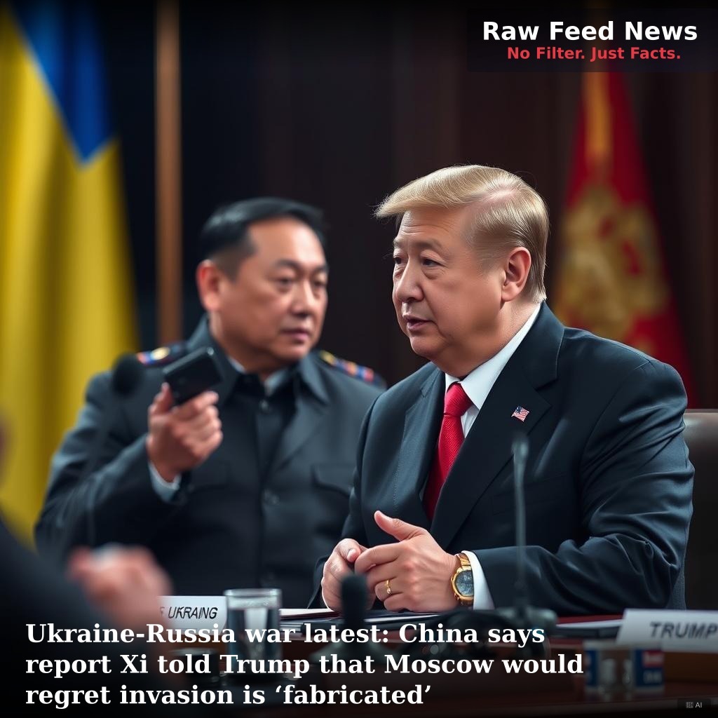 Ukraine-Russia war latest: China says report Xi told Trump that Moscow would regret invasion is ‘fabricated’
