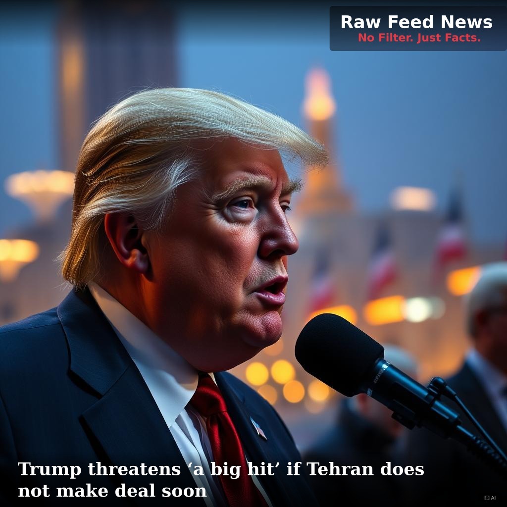 Trump threatens ‘a big hit’ if Tehran does not make deal soon