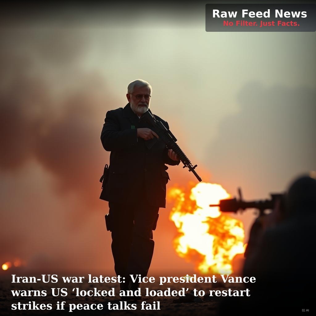 Iran-US war latest: Vice president Vance warns US ‘locked and loaded’ to restart strikes if peace talks fail