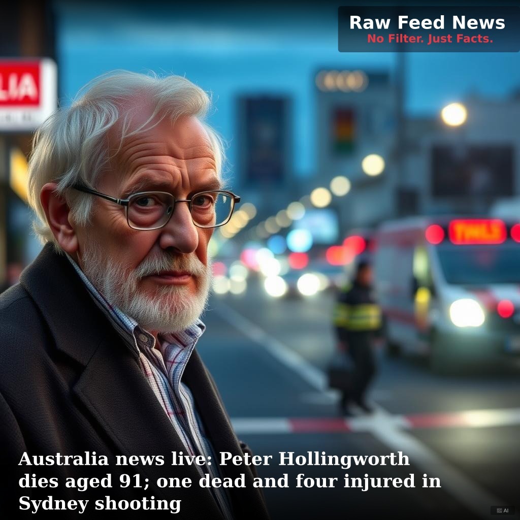 Australia news live: Peter Hollingworth dies aged 91; one dead and four injured in Sydney shooting