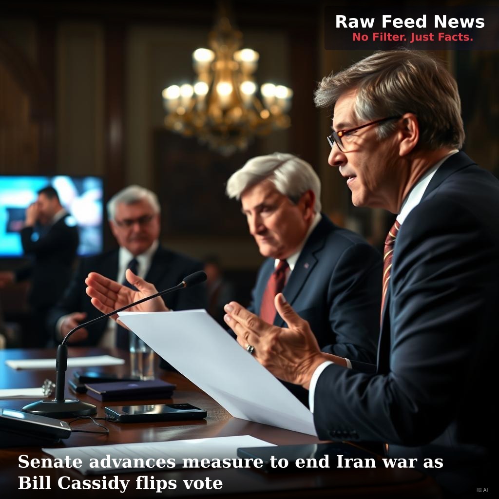 Senate advances measure to end Iran war as Bill Cassidy flips vote